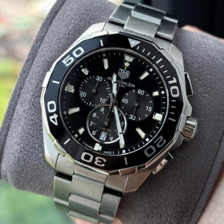 TAG Heuer Aquracer Quartz Chronograph Black Dial CAY111A